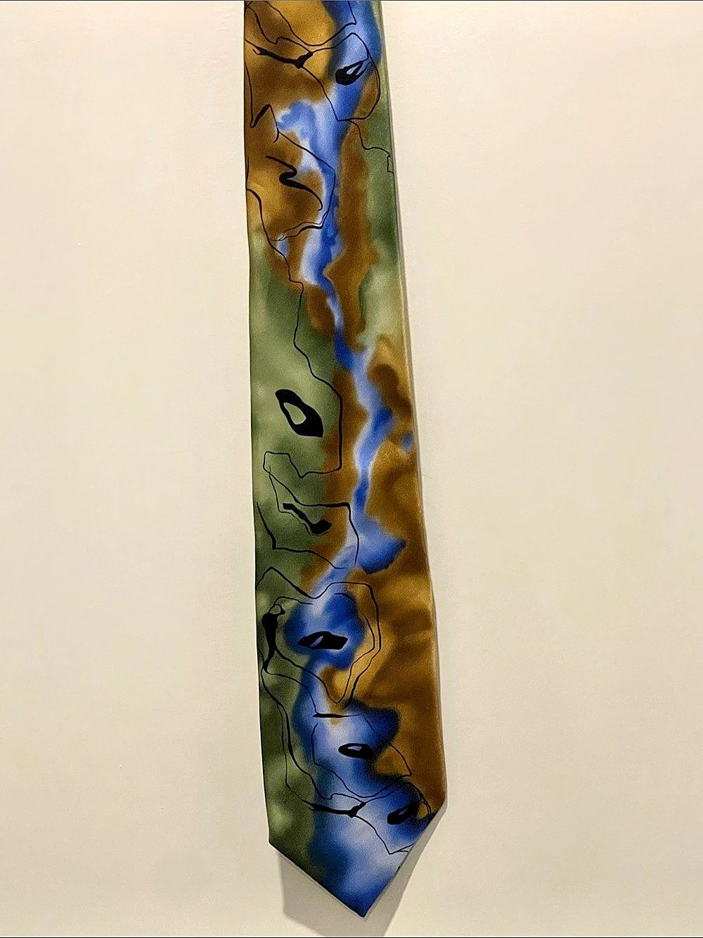 Abstract art  Jerry Garcia tie silk